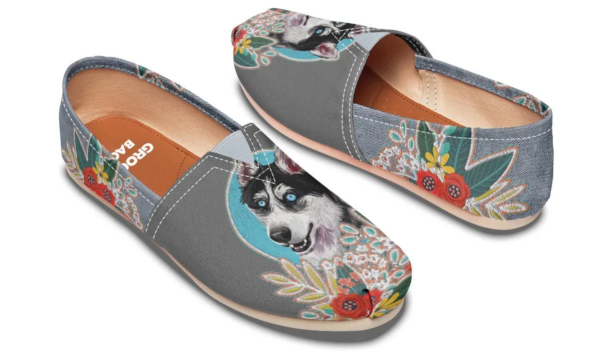 Denim Style Husky Casual Shoes