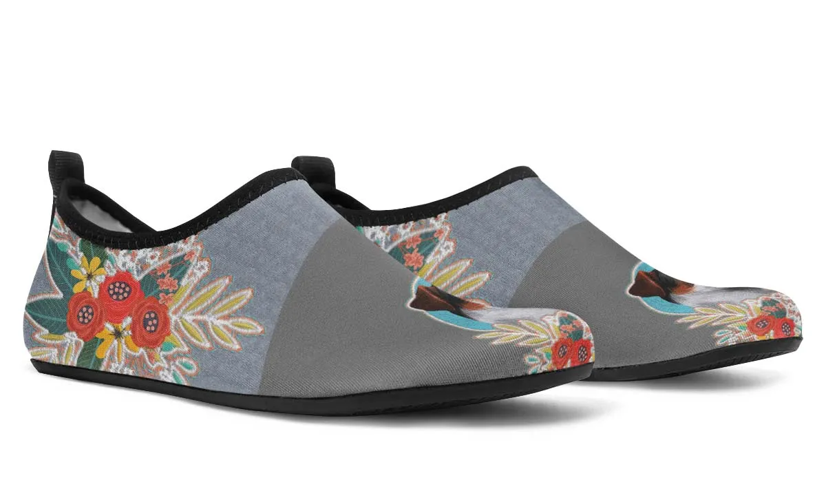 Denim Style Jack Russell Aqua Barefoot Shoes
