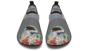 Denim Style Jack Russell Aqua Barefoot Shoes