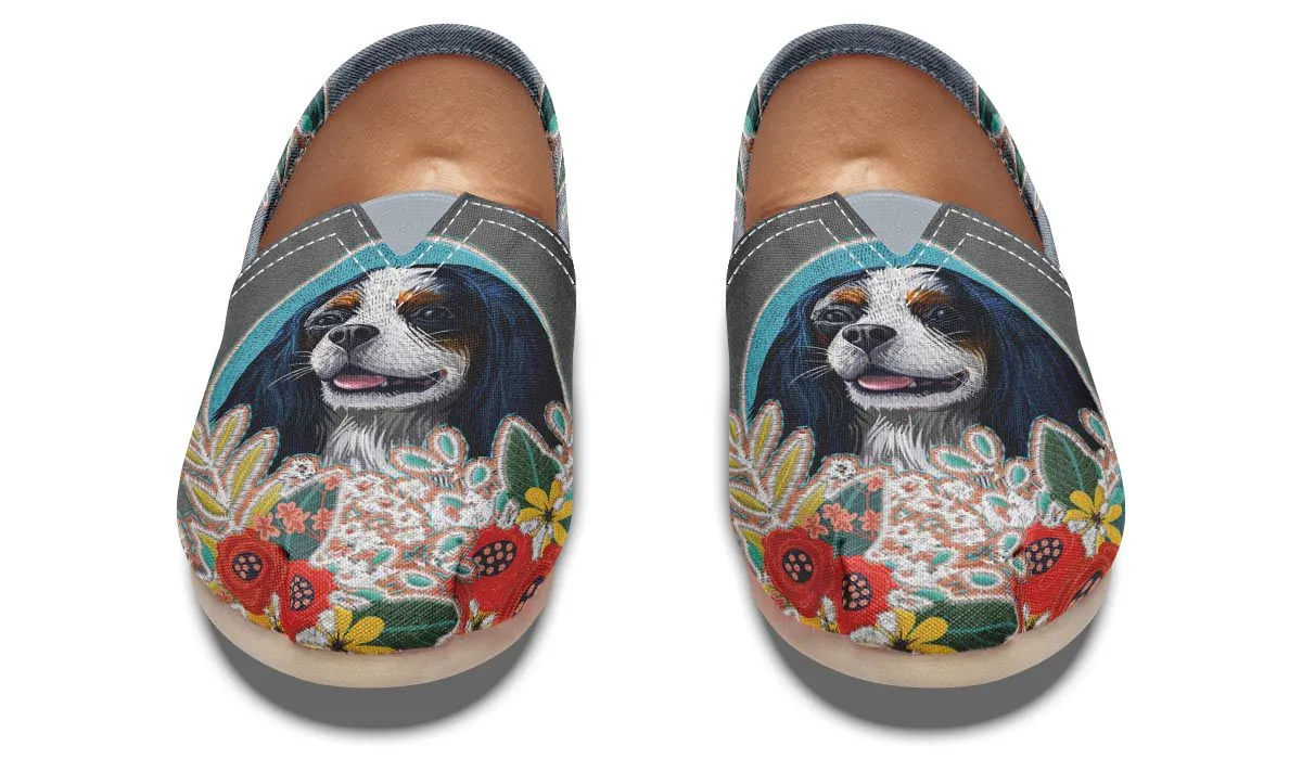 Denim Style King Charles Casual Shoes