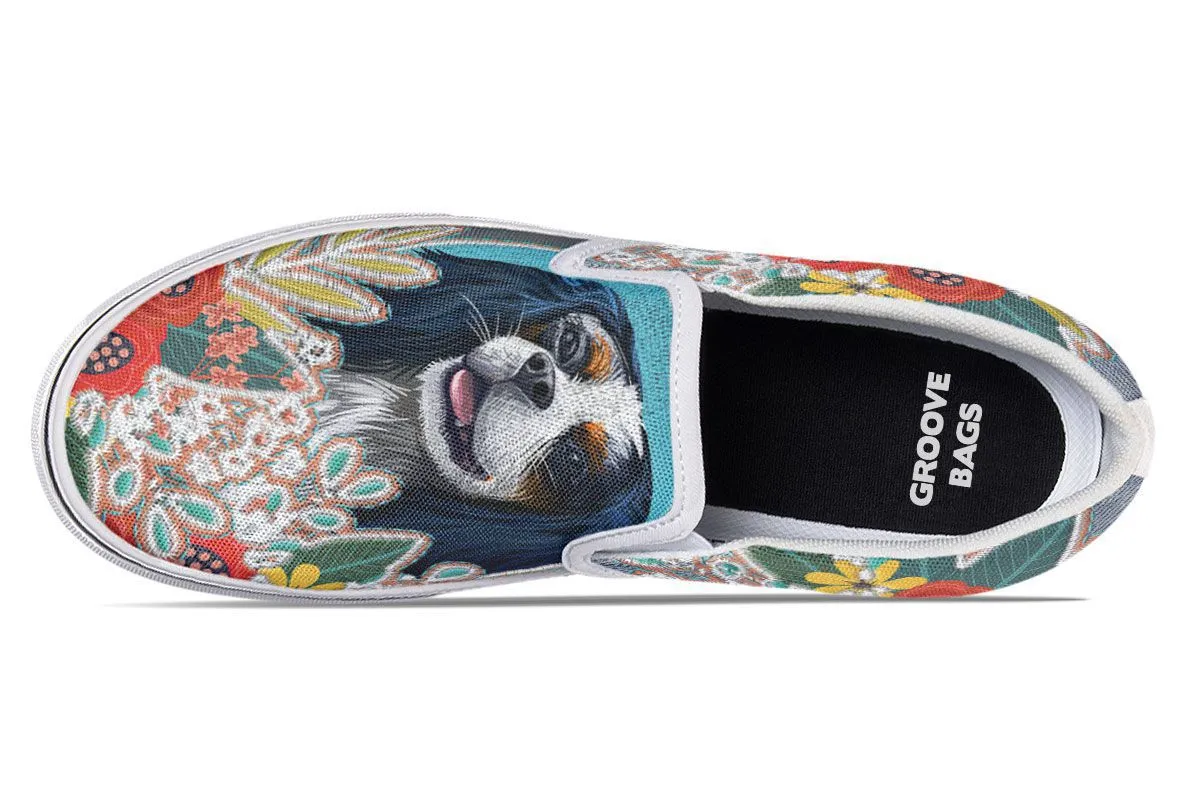 Denim Style King Charles Slip-On Shoes