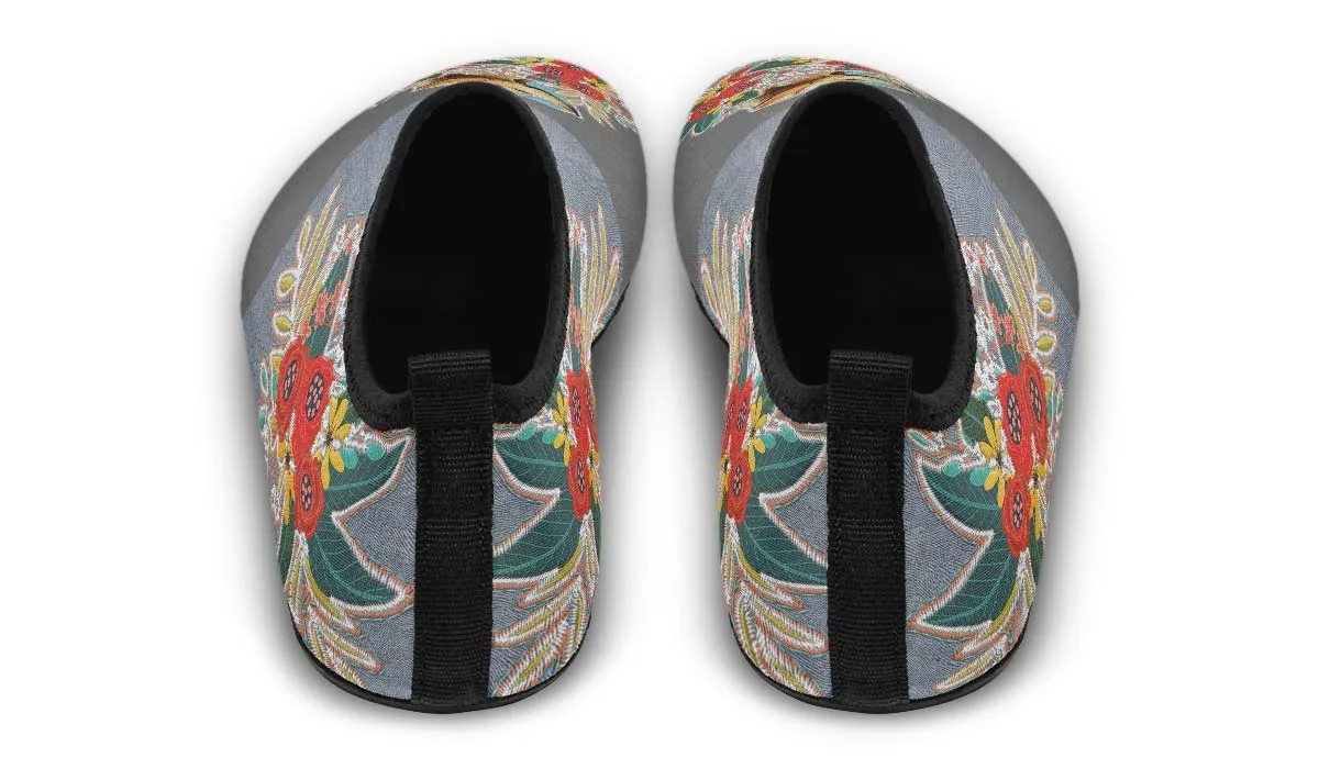 Denim Style White Labrador Aqua Barefoot Shoes
