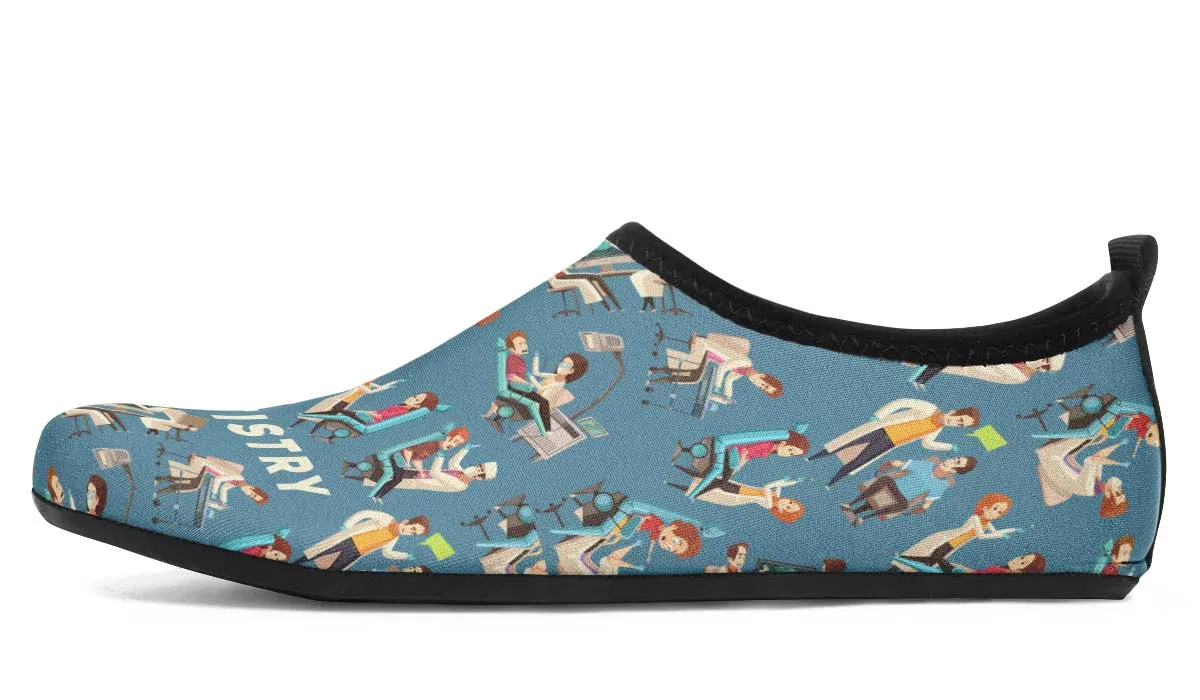 Dentistry Pattern Aqua Barefoot Shoes