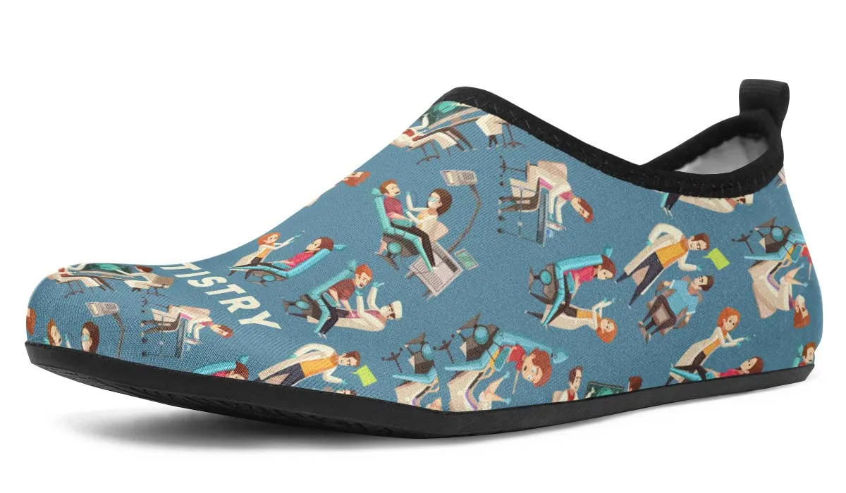 Dentistry Pattern Aqua Barefoot Shoes