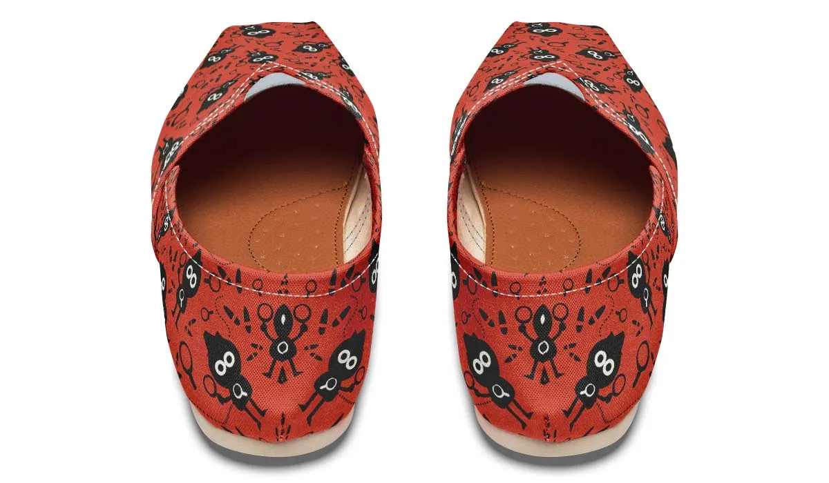 Detective Pattern Casual Shoes