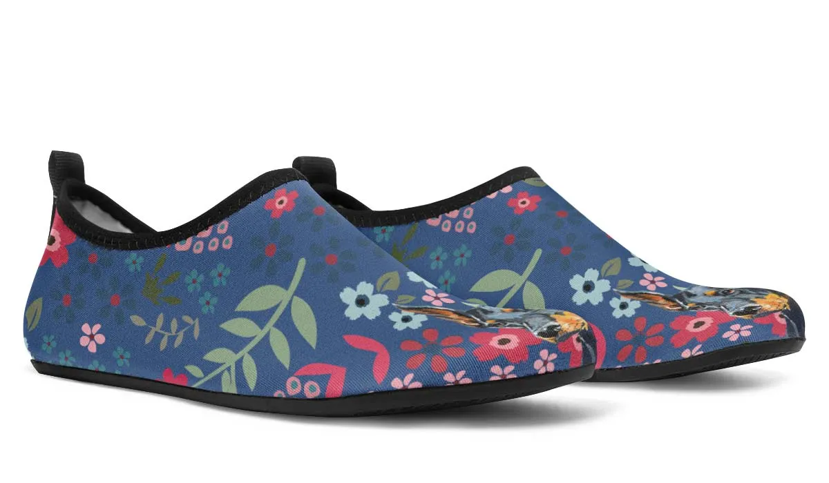 Doberman Sweetheart Aqua Barefoot Shoes