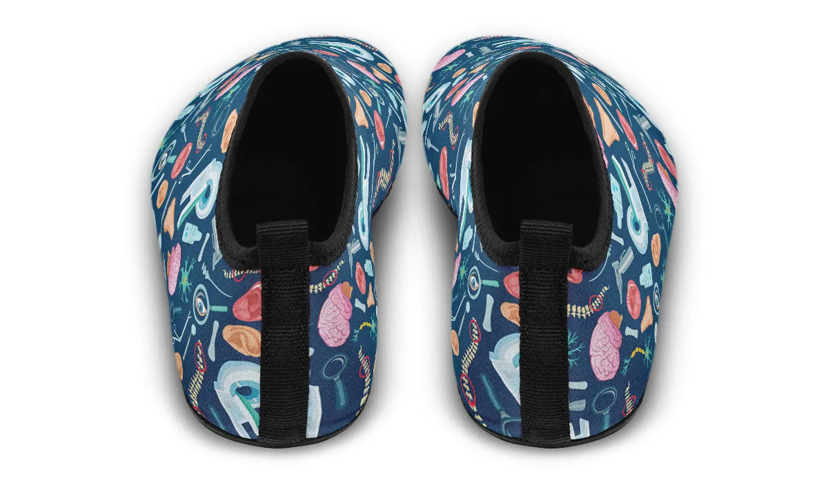 Doctor Pattern Aqua Barefoot Shoes