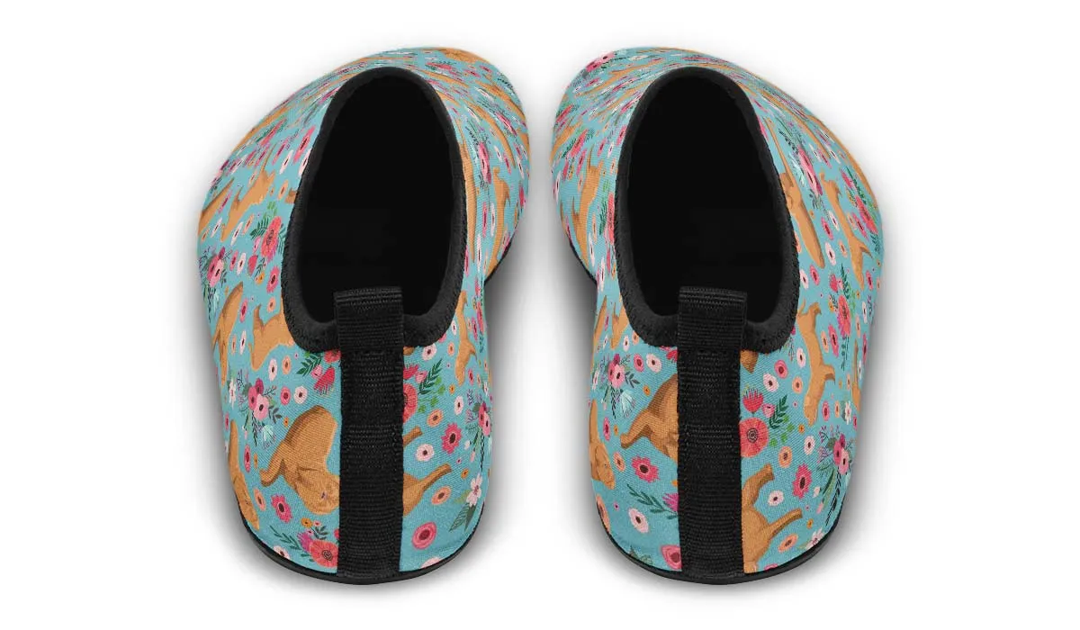 Dogue de Bordeaux Flower Aqua Barefoot Shoes