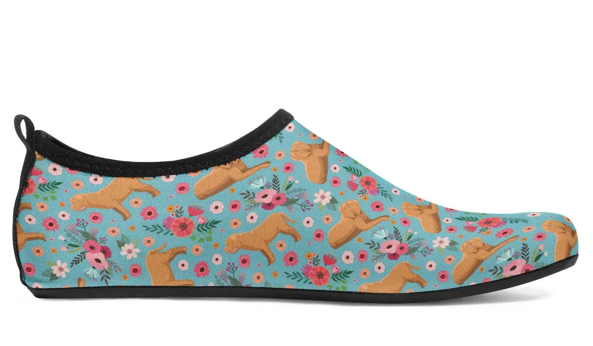 Dogue de Bordeaux Flower Aqua Barefoot Shoes
