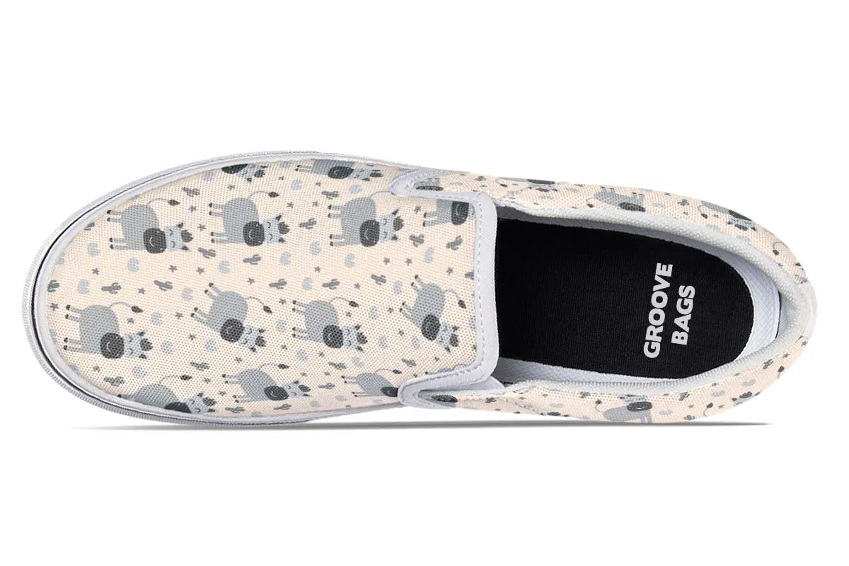 Donkey Pattern Slip-On Shoes