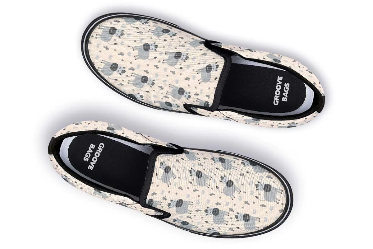 Donkey Pattern Slip-On Shoes