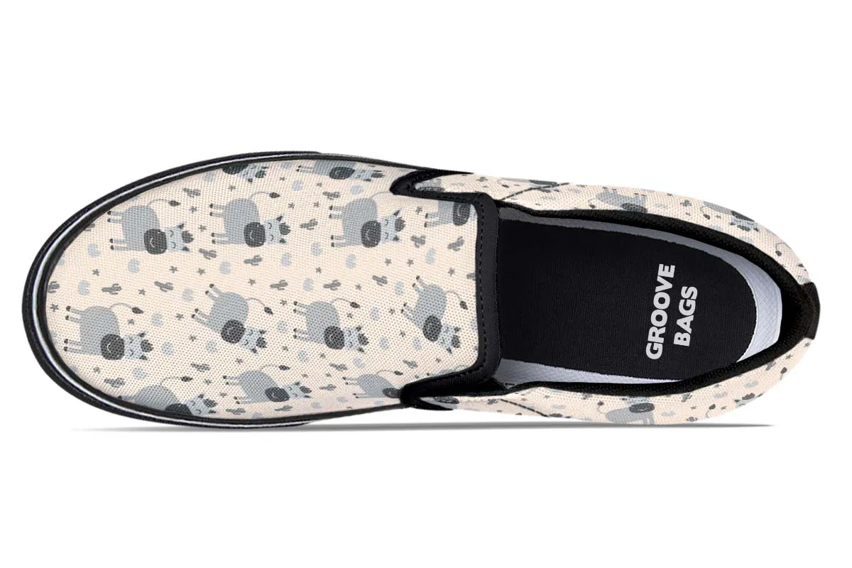 Donkey Pattern Slip-On Shoes