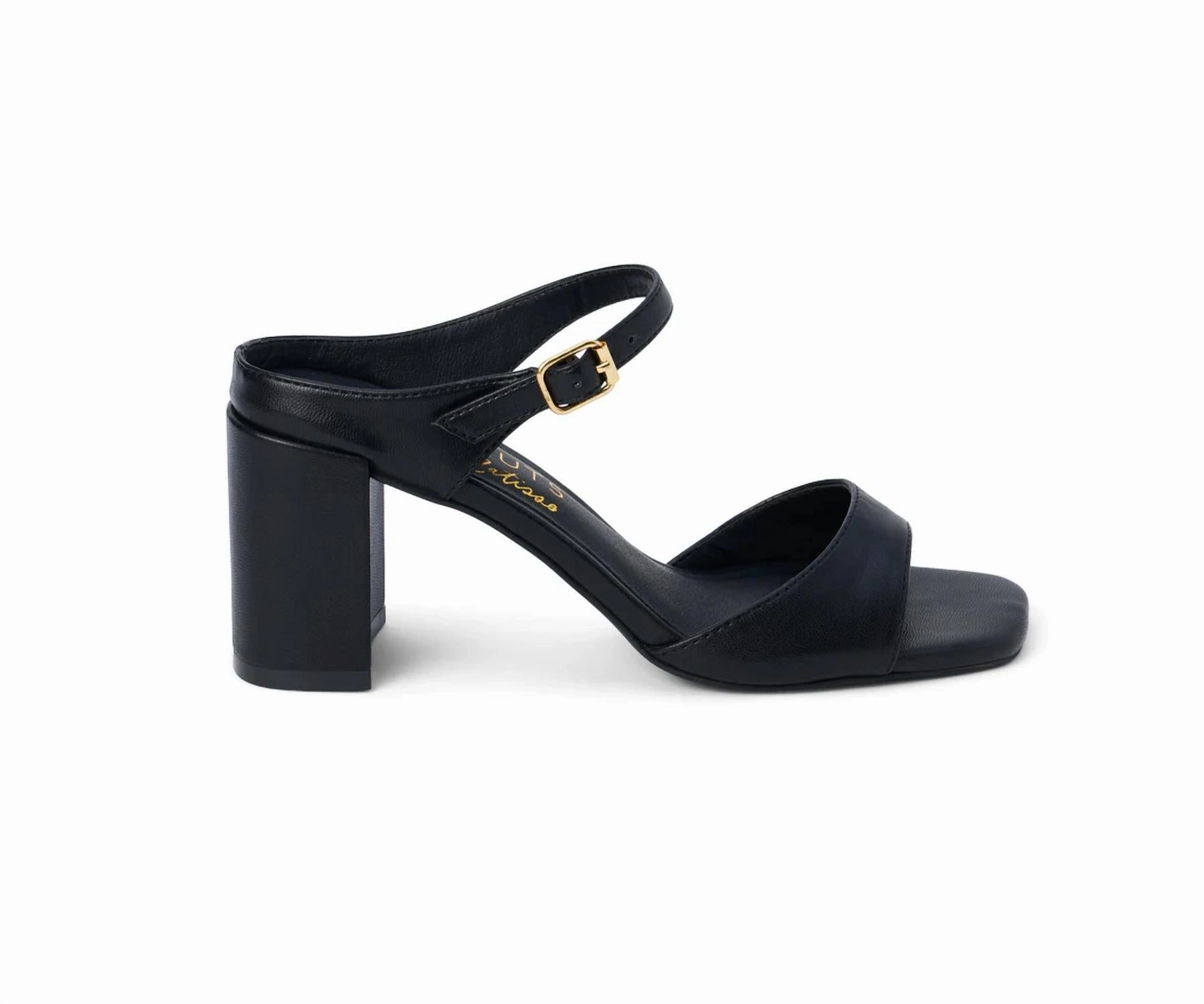 Donnie Heeled Sandal In Black