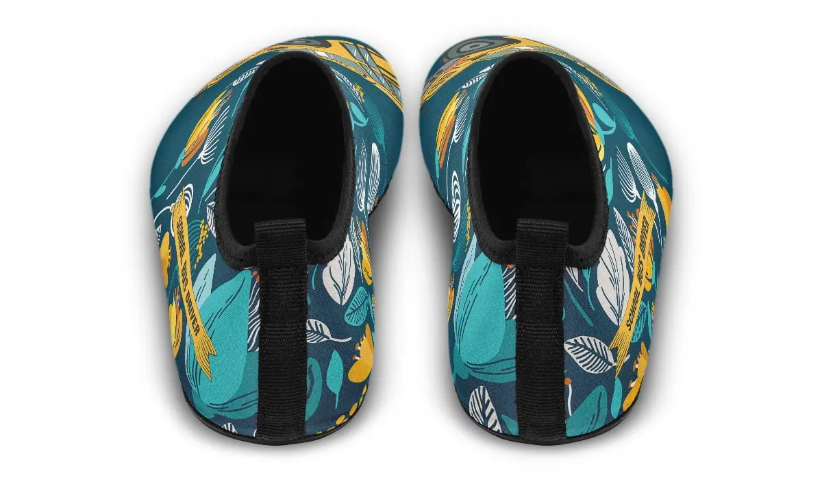 Doodle School Bus Driver Aqua Barefoot Shoes