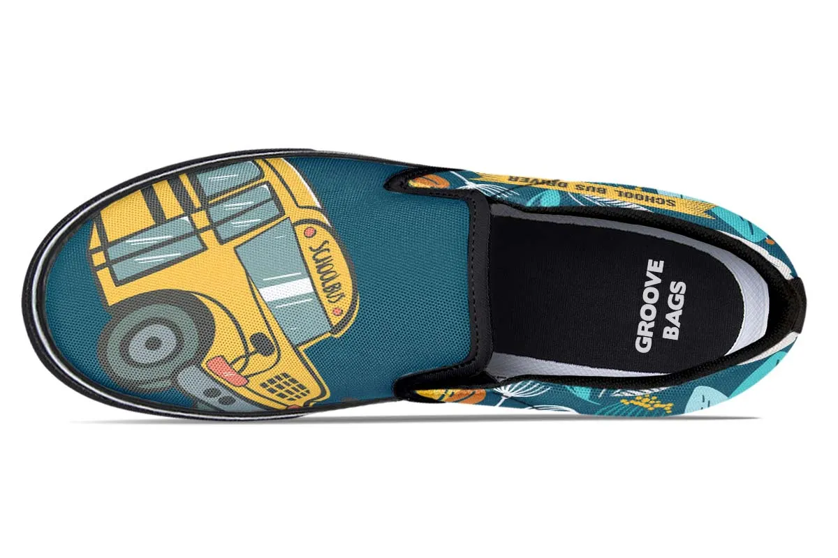 Doodle School Bus Driver Slip-On Shoes