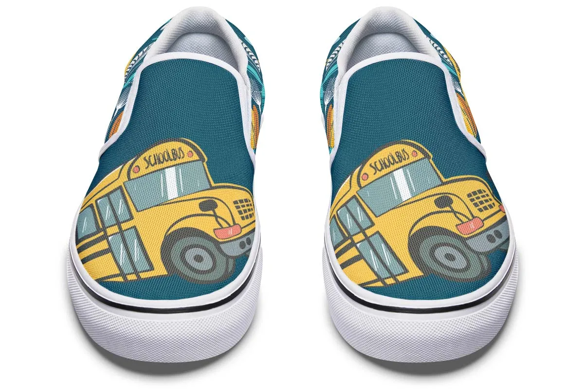 Doodle School Bus Driver Slip-On Shoes