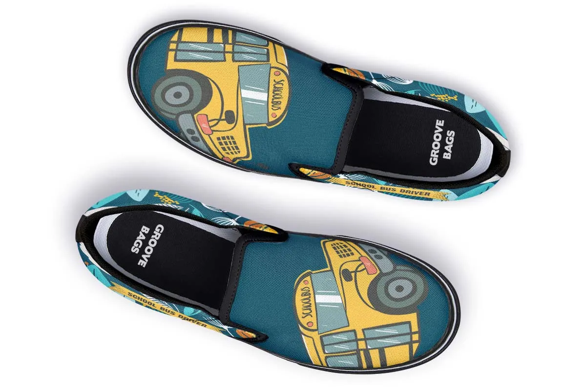 Doodle School Bus Driver Slip-On Shoes