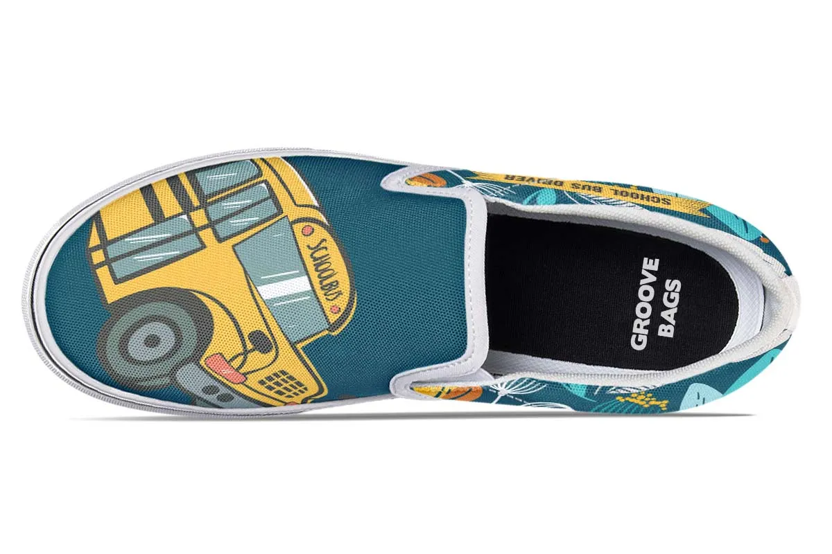 Doodle School Bus Driver Slip-On Shoes