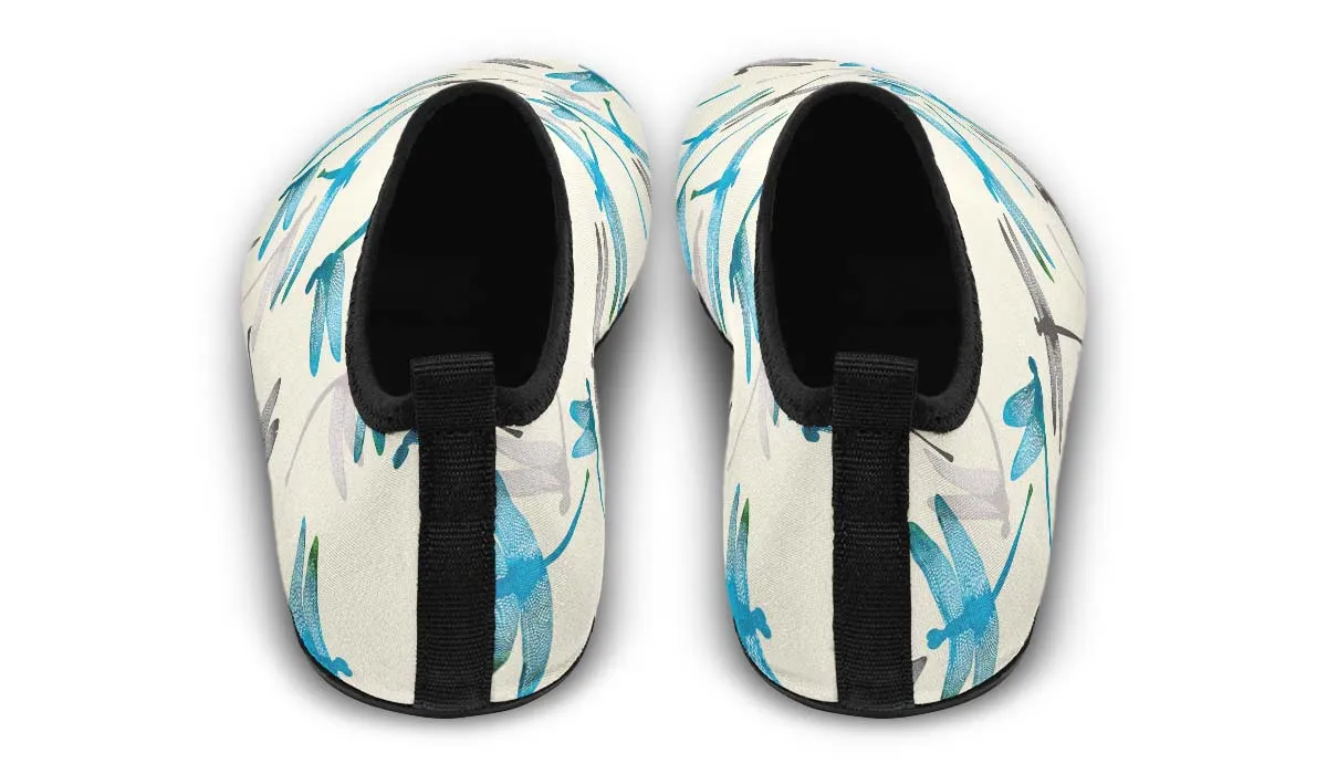 Dragonfly Pattern Aqua Barefoot Shoes
