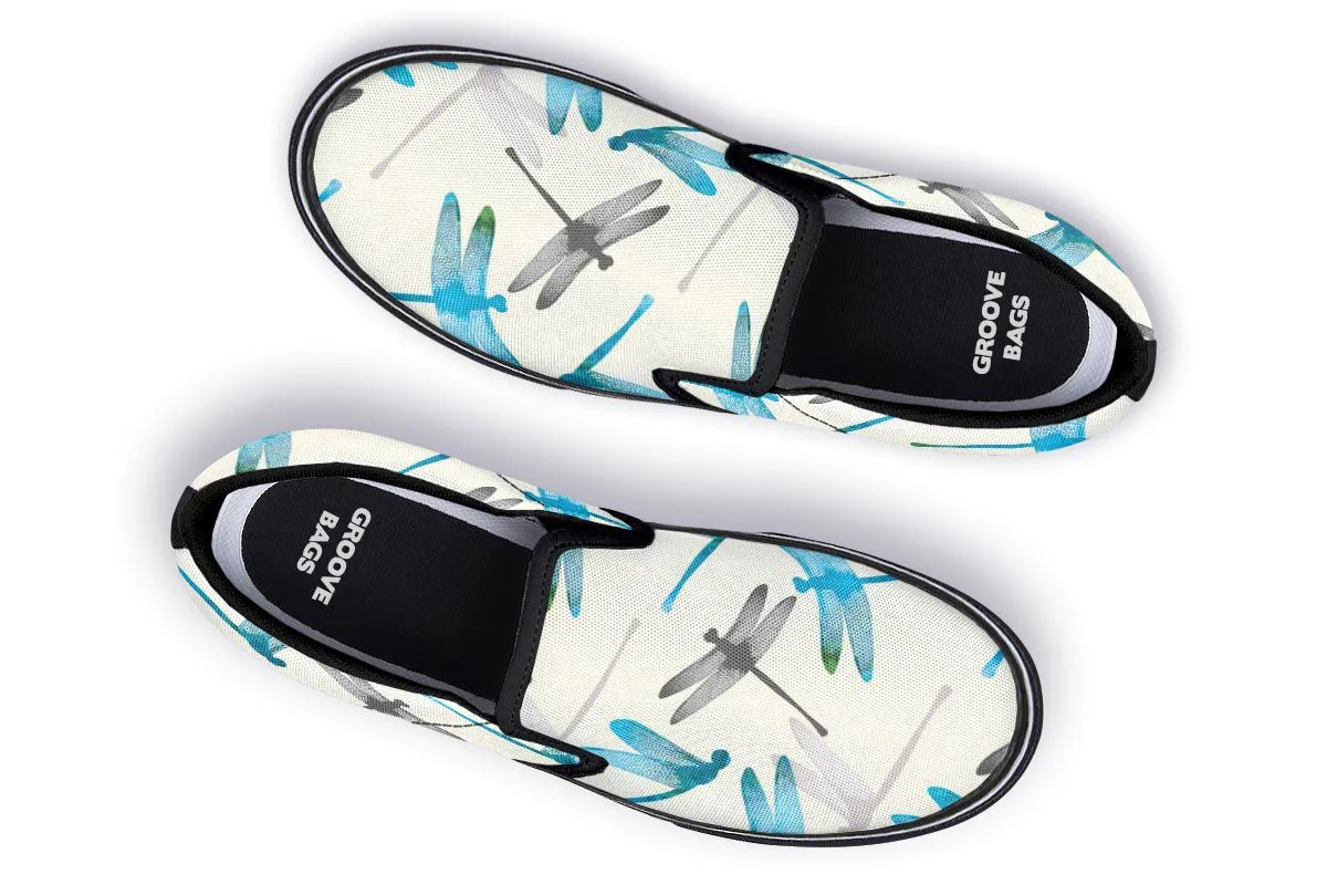 Dragonfly Pattern Slip-On Shoes