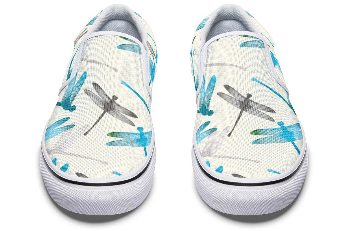 Dragonfly Pattern Slip-On Shoes