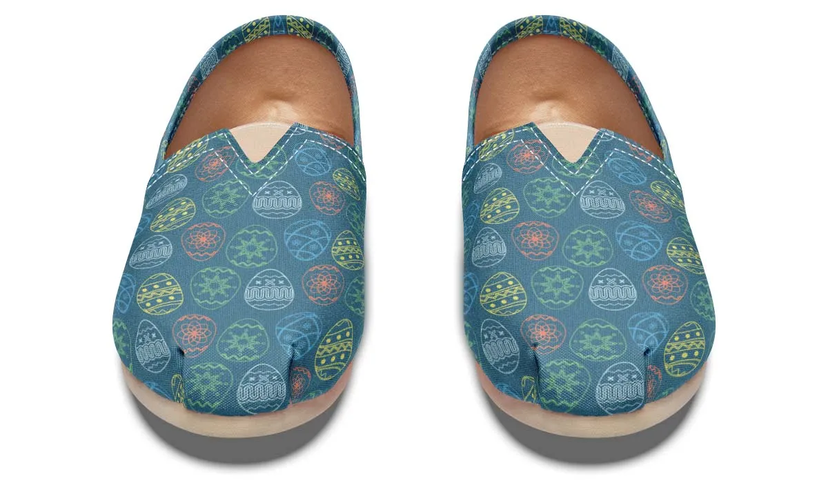 Easter Egg Pattern Casual Shoes
