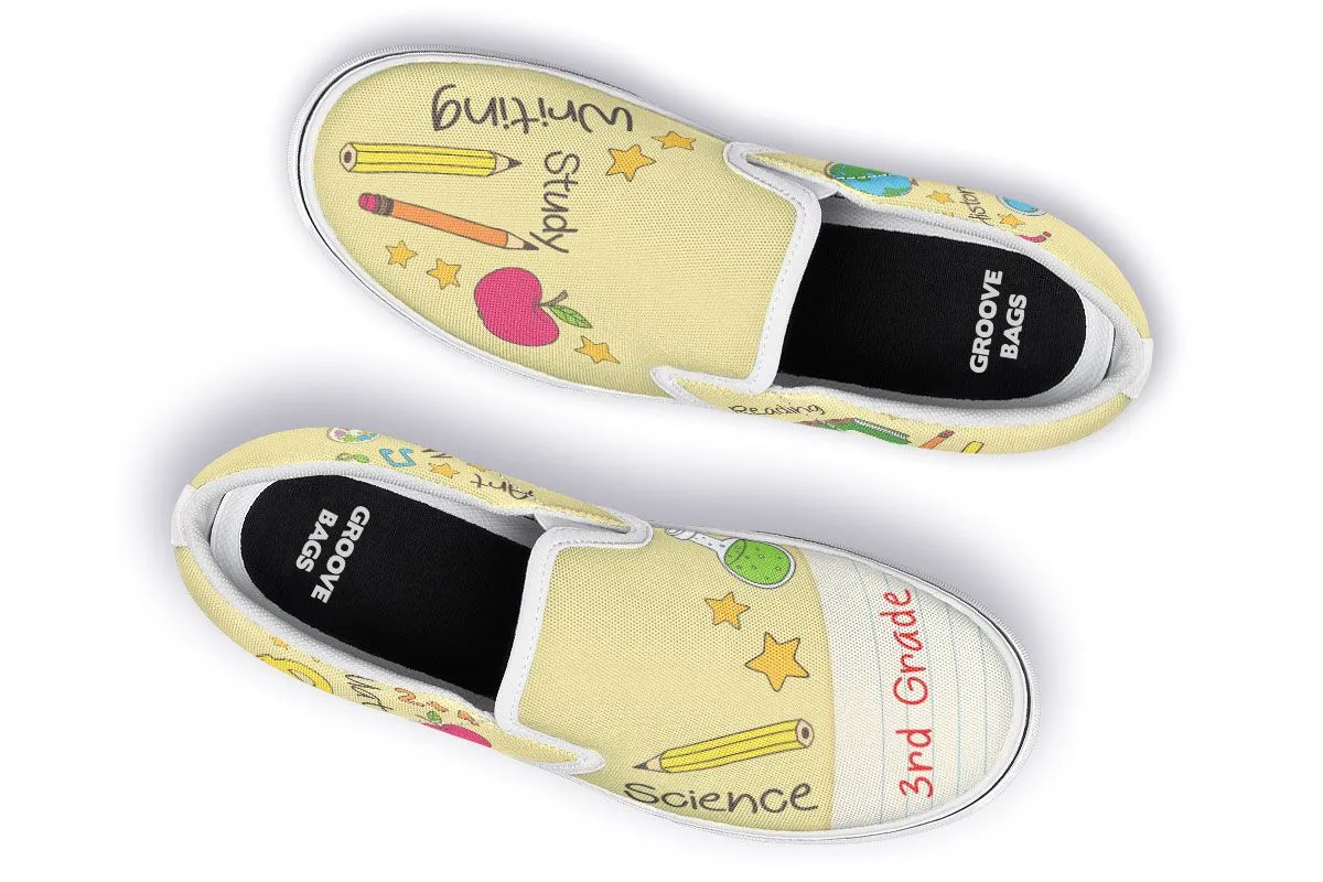 Elementary School Teacher Shoes 3rd Grade Slip-On Shoes