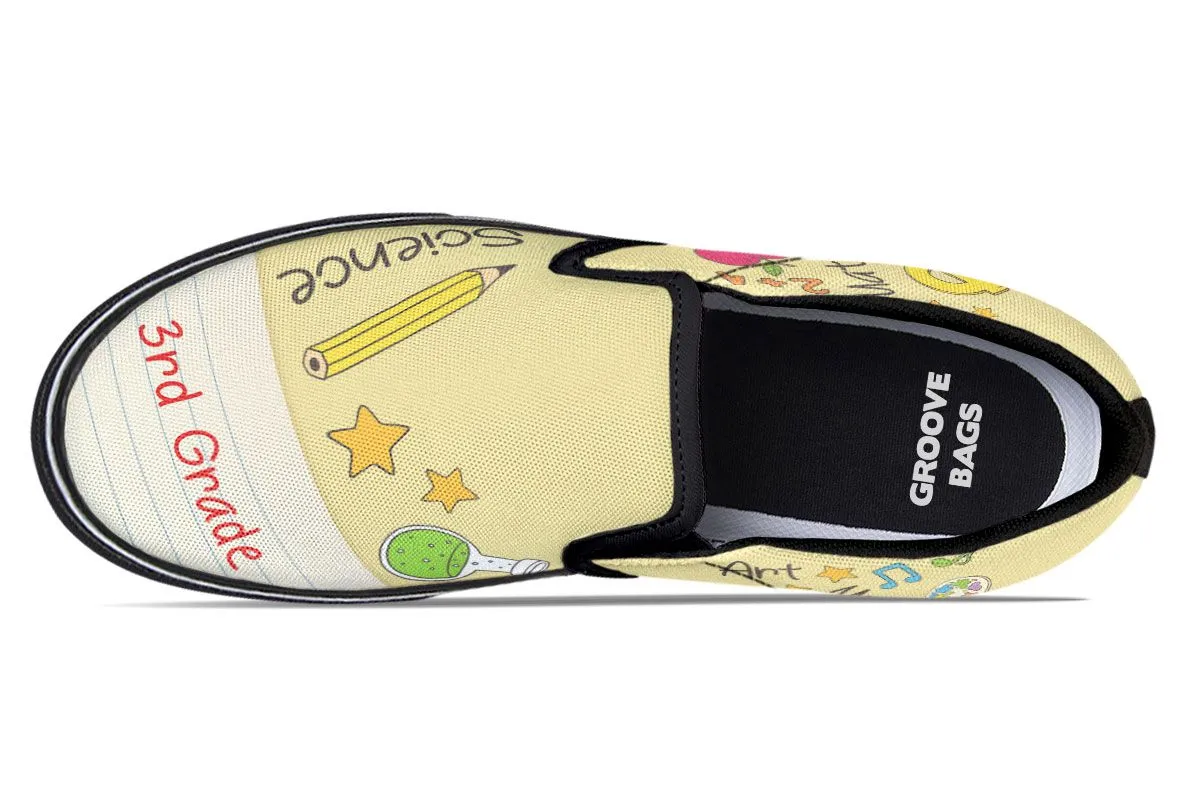 Elementary School Teacher Shoes 3rd Grade Slip-On Shoes