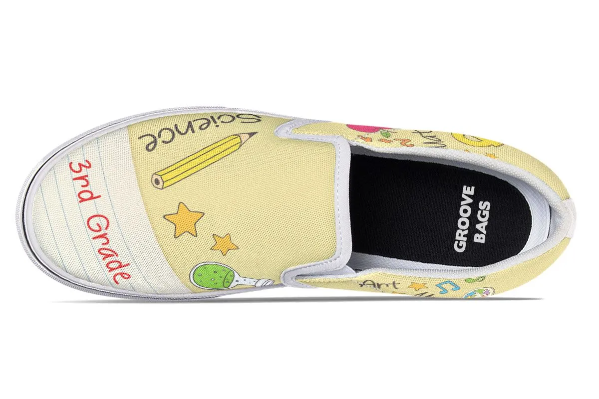 Elementary School Teacher Shoes 3rd Grade Slip-On Shoes