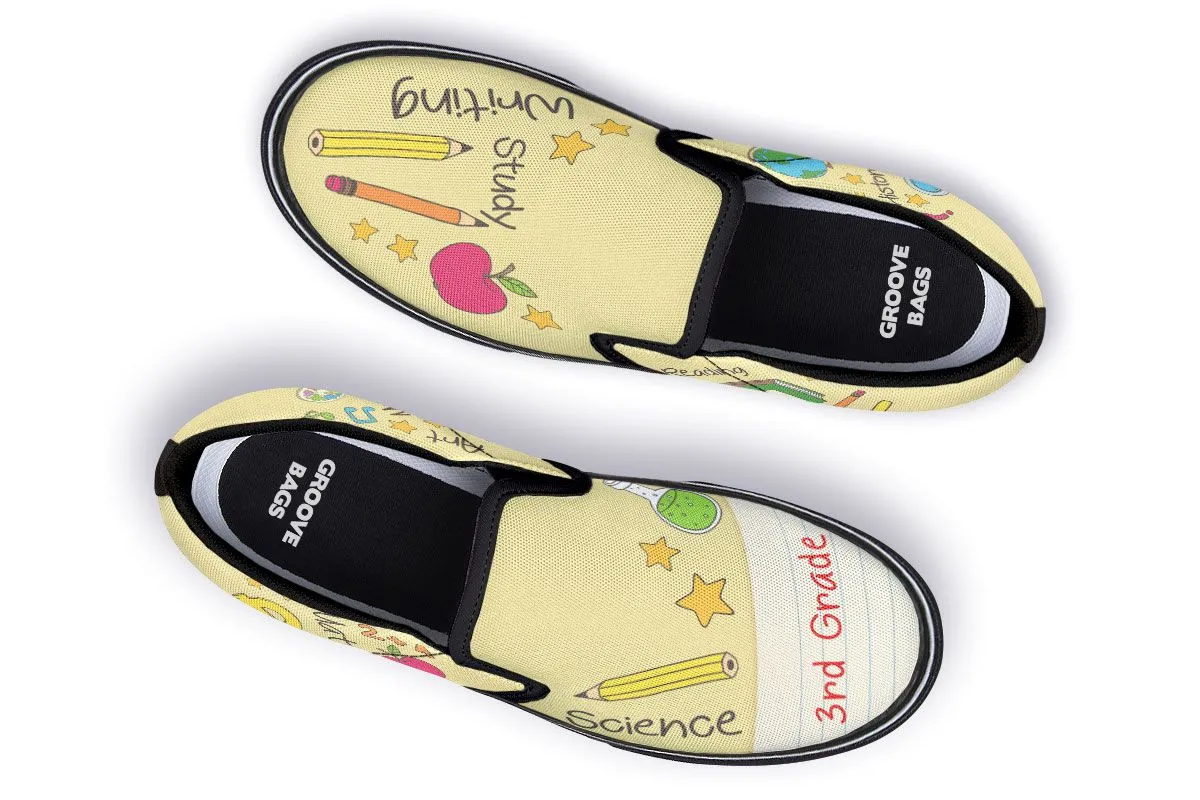 Elementary School Teacher Shoes 3rd Grade Slip-On Shoes