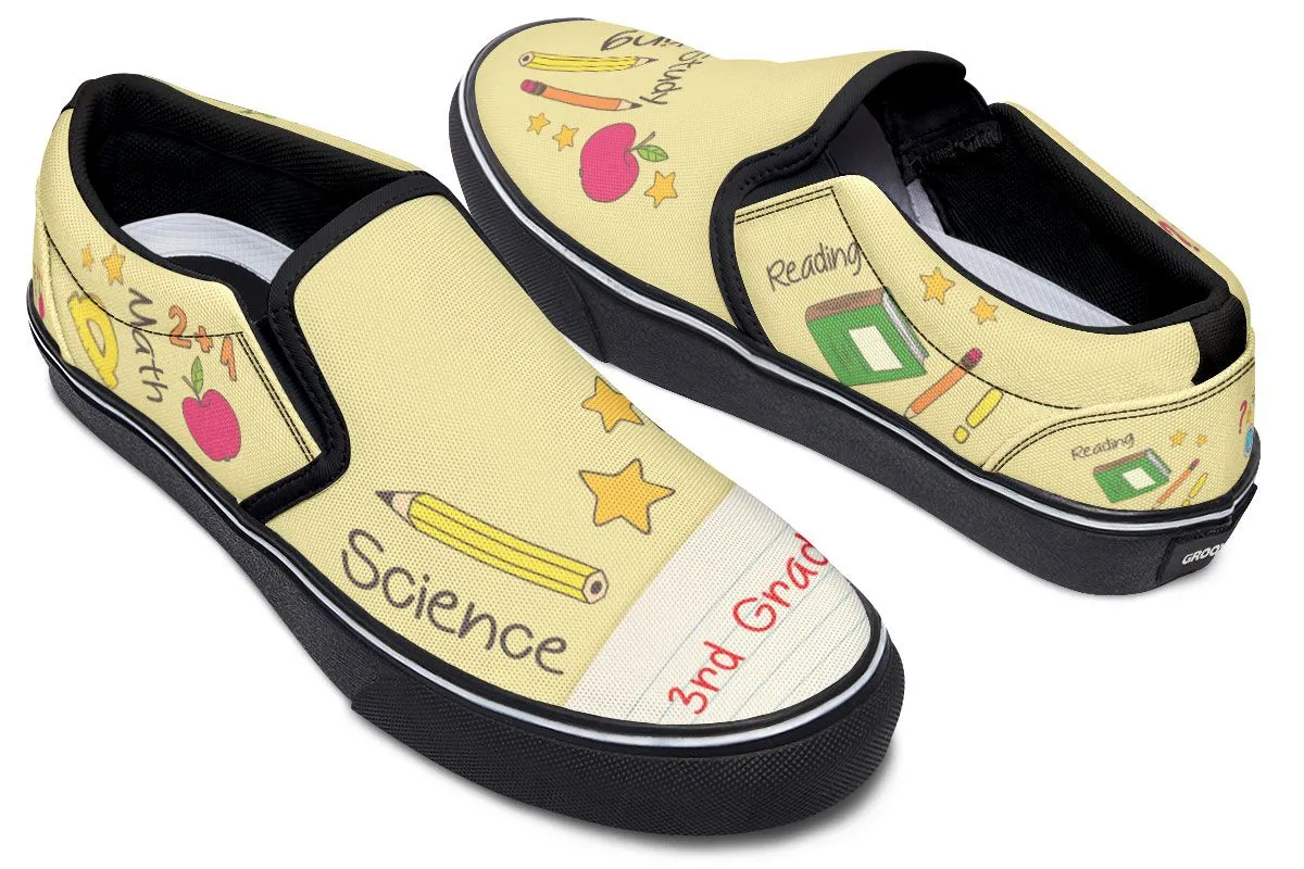 Elementary School Teacher Shoes 3rd Grade Slip-On Shoes
