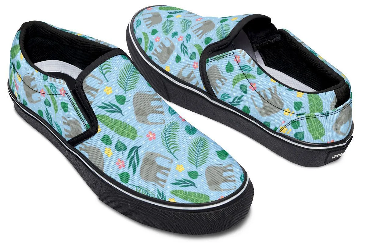 Elephant Party Slip-On Shoes