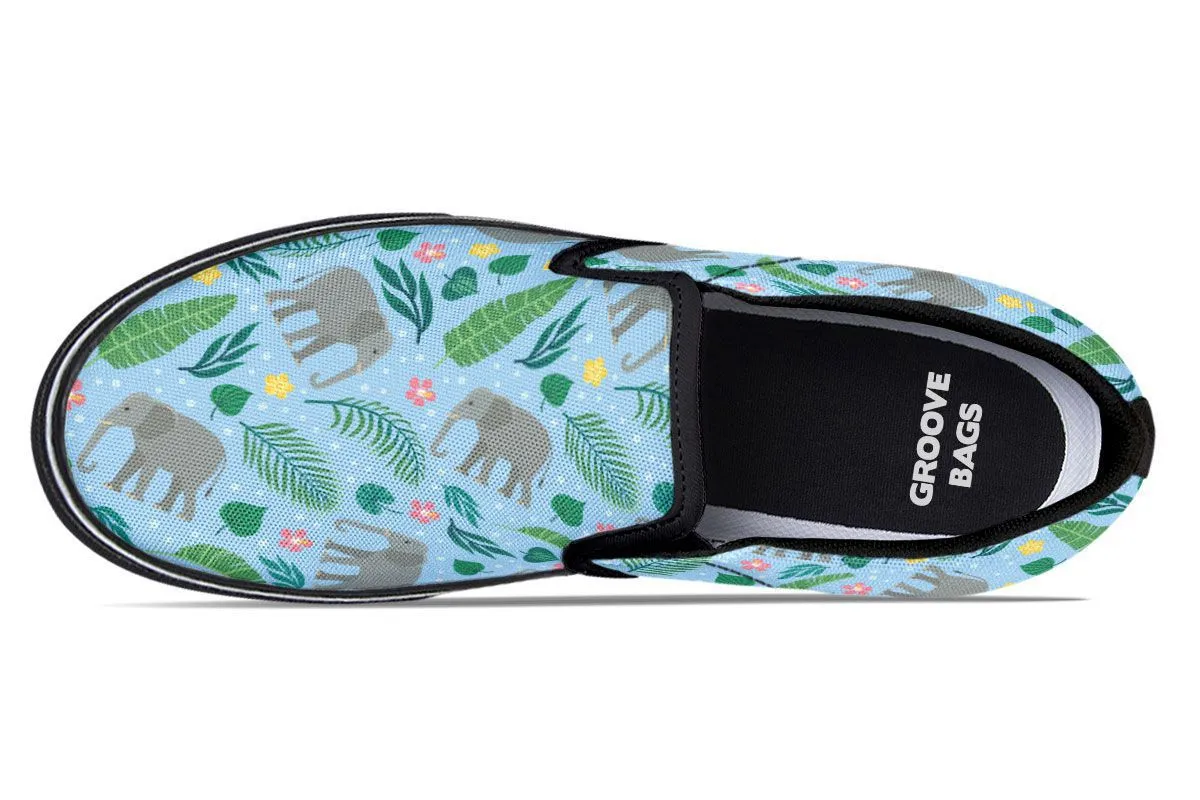 Elephant Party Slip-On Shoes