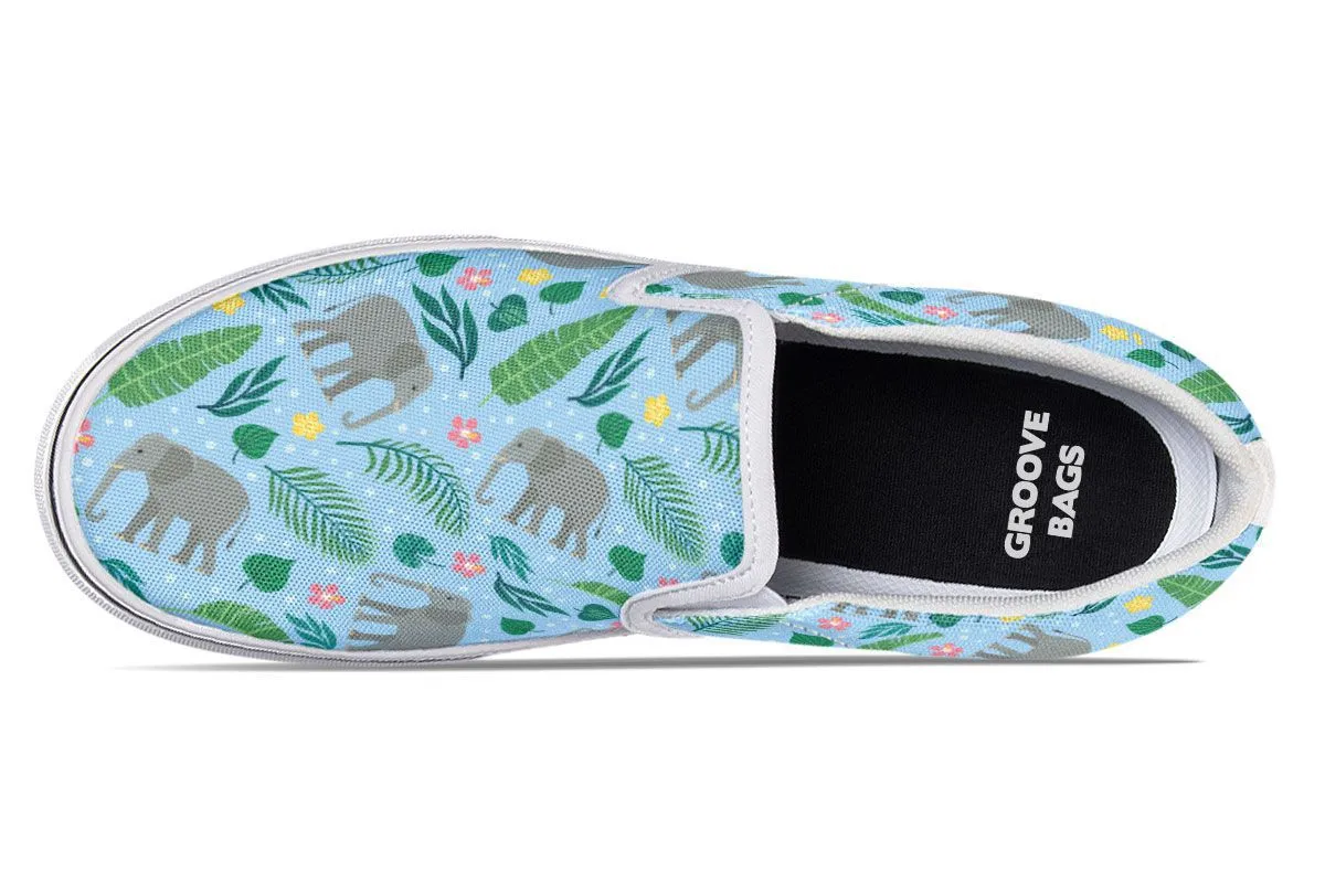 Elephant Party Slip-On Shoes