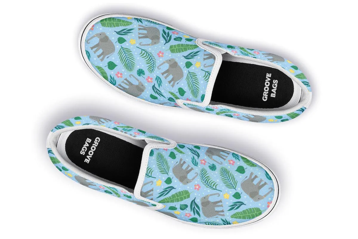 Elephant Party Slip-On Shoes