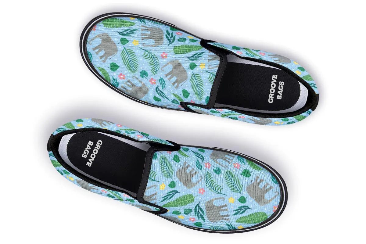 Elephant Party Slip-On Shoes