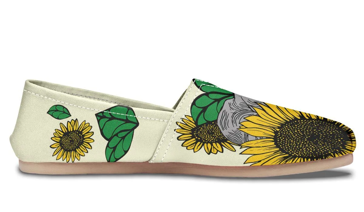 Elephant Sunflower Casual Shoes