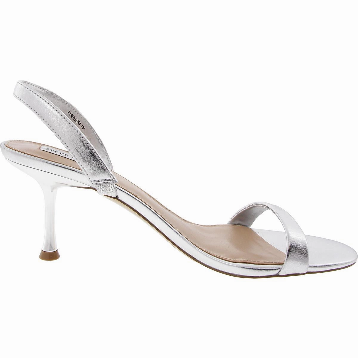 Elma Womens Metallic Leather Heels