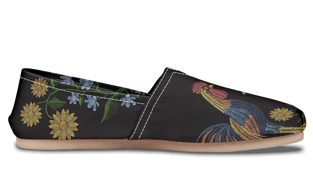 Embroidery Chicken Casual Shoes