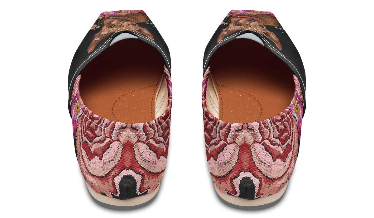 Embroidery Chihuahua Casual Shoes