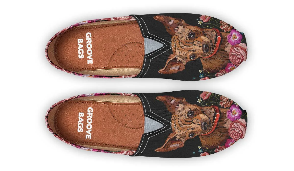 Embroidery Chihuahua Casual Shoes