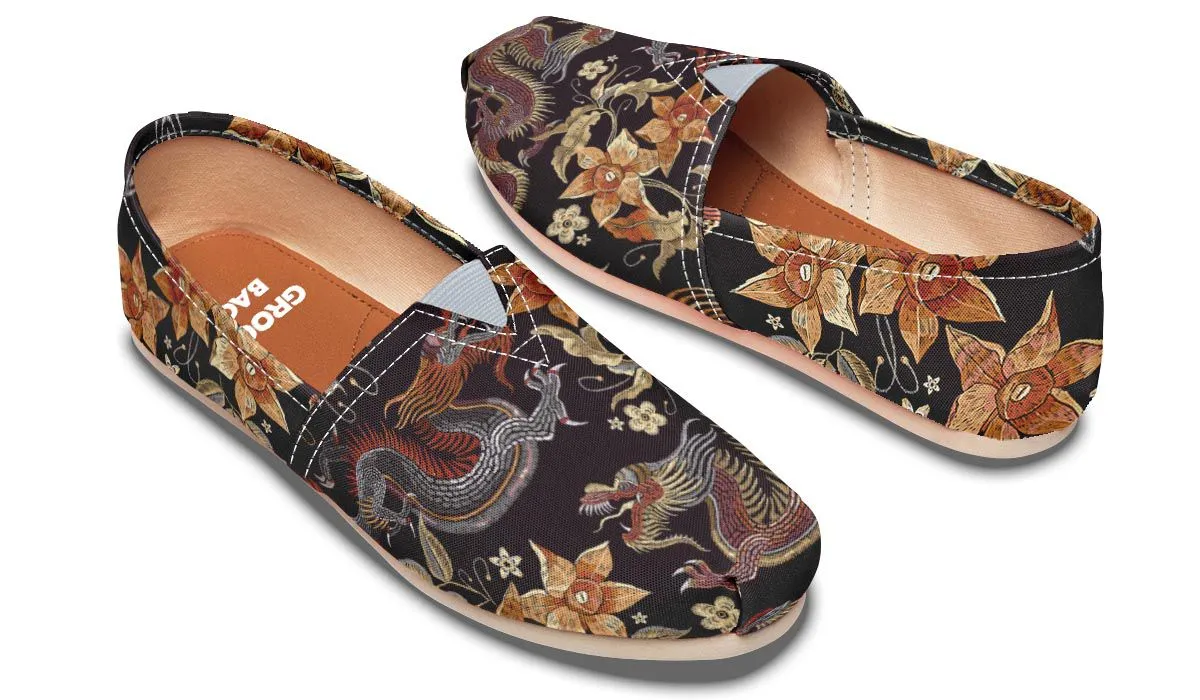 Embroidery Dragon Casual Shoes