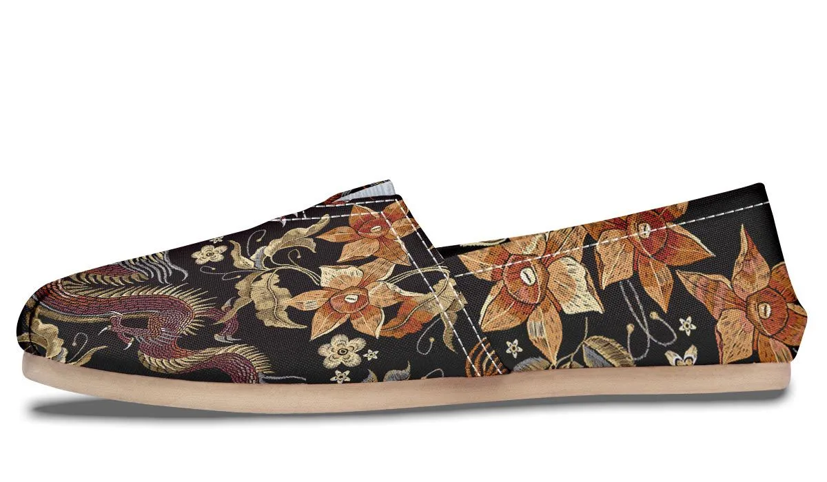 Embroidery Dragon Casual Shoes