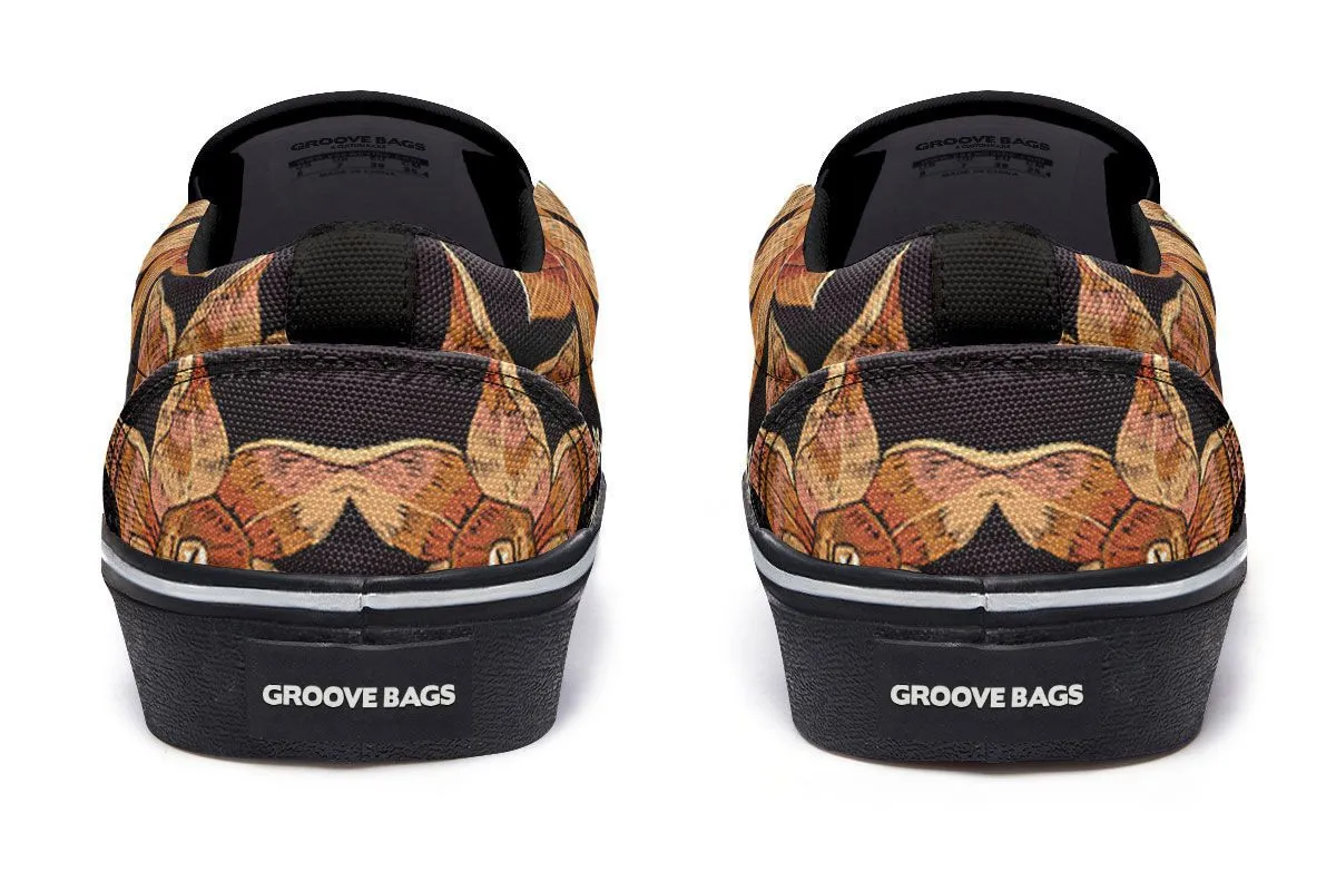 Embroidery Dragon Slip-On Shoes