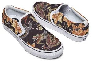 Embroidery Dragon Slip-On Shoes
