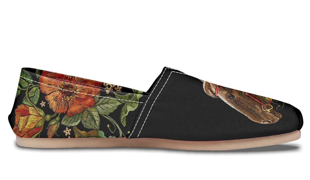 Embroidery Horse Casual Shoes