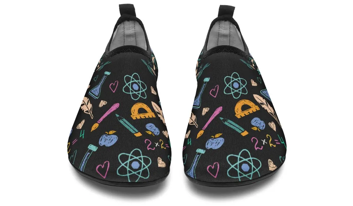 Embroidery Teaching Aqua Barefoot Shoes