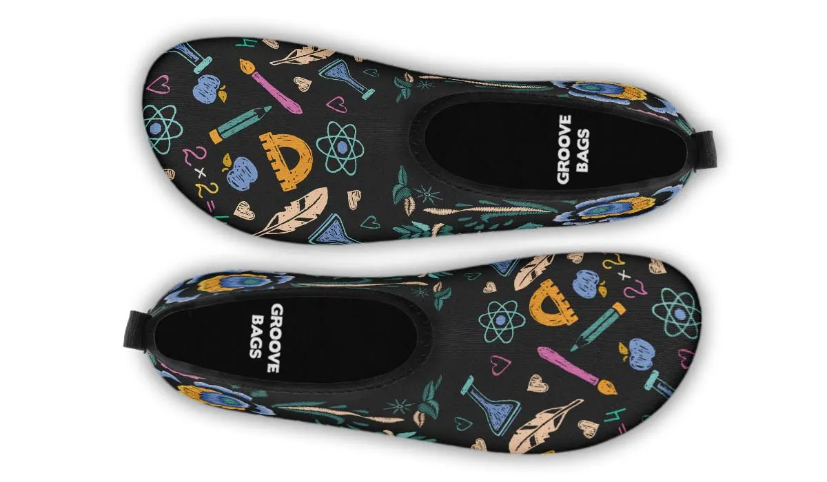 Embroidery Teaching Aqua Barefoot Shoes