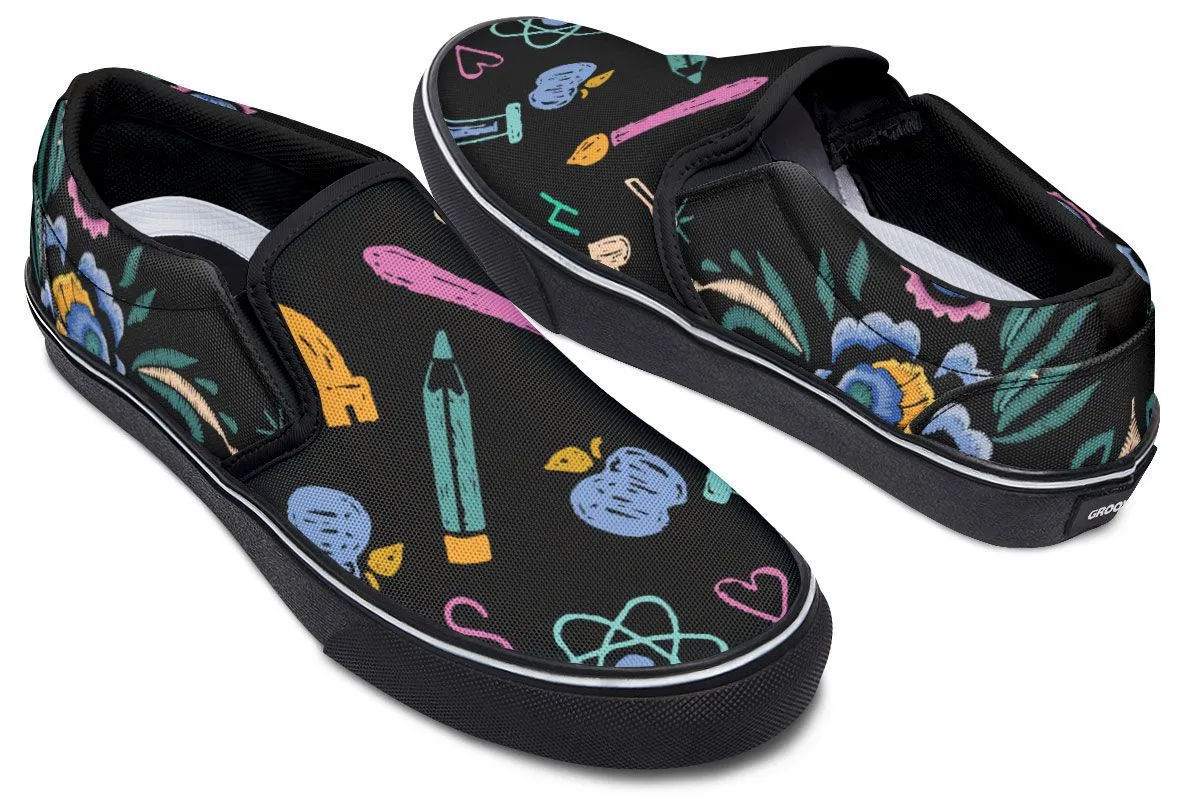 Embroidery Teaching Slip-On Shoes