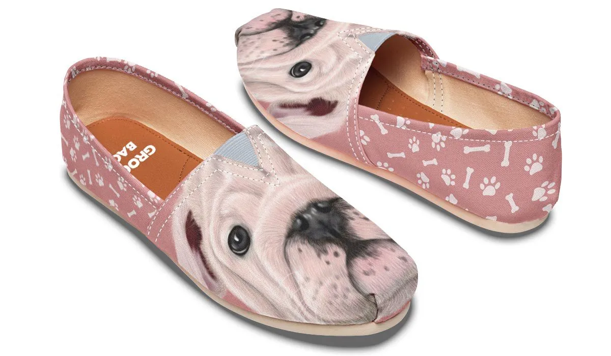 English Bulldog Puppy Casual Shoes
